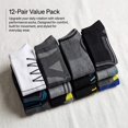 thumbnail image 4 of James Fiallo Men's 12-Pairs Performance Low Cut Athletic Sport Socks 2885-94, 4 of 6