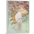 thumbnail image 1 of ARTCANVAS Spring 1896 Canvas Art Print by Alphonse Mucha - Size: 40" x 26" (1.50" Deep), 1 of 9