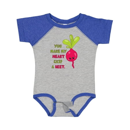 

Inktastic You Make My Heart Skip a Beet Gift Baby Boy or Baby Girl Bodysuit