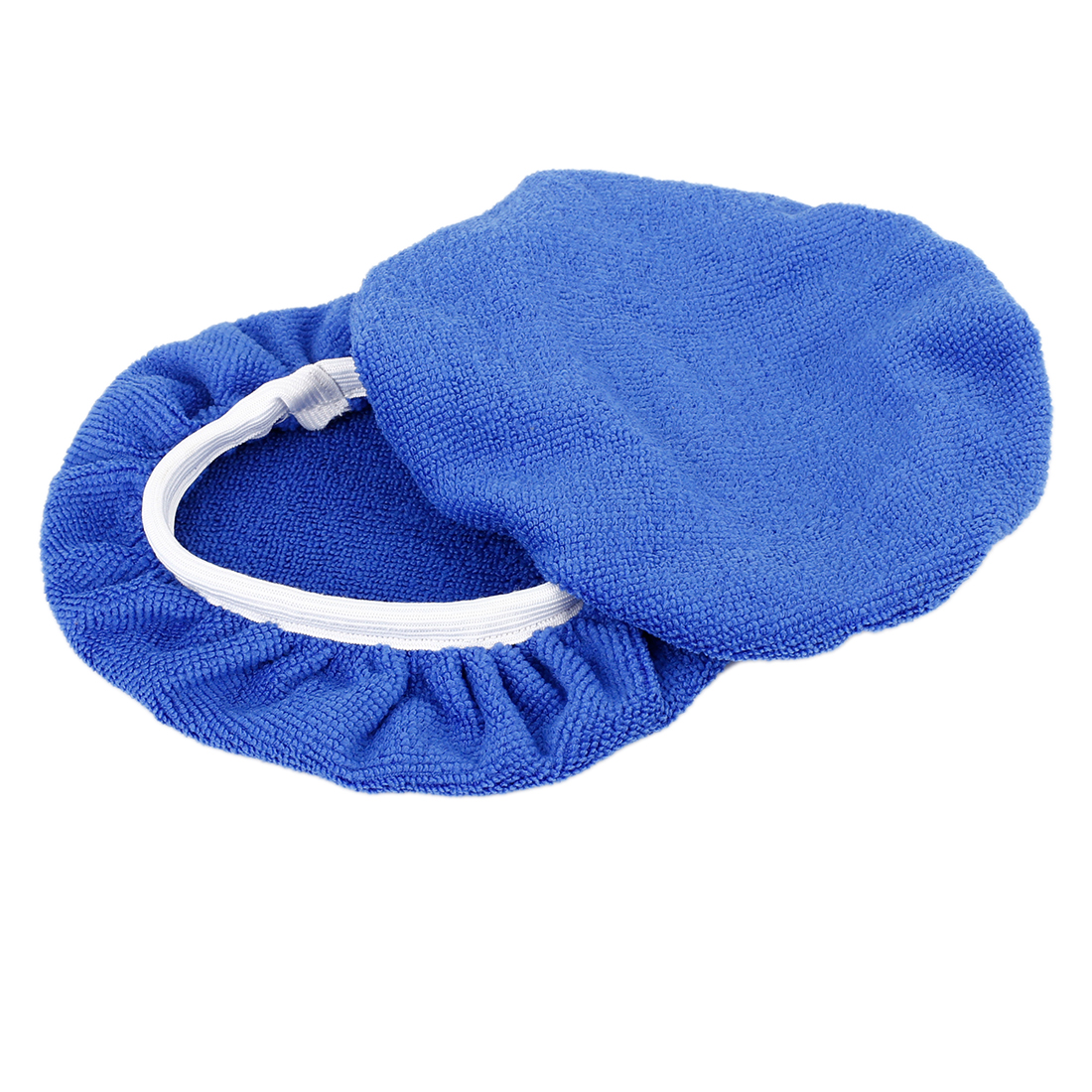 Unique Bargains 9pcs 7-8" Navy Blue Microfiber Car Polishing Bonnet Buffing Pads
