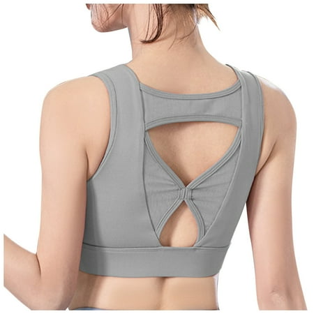 

Zrbywb Women Plus Size Bra Womens Cross Back No Steel Ring Outdoor Indoor Running Yoga Bra Vest Top Blouse