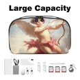 thumbnail image 3 of Cupid Electronic Travel Case Organizer USB Case Charger Phone Case Cable Organizer, Oxford Fabric Waterproof Portable Digital Storage Bag for Cables, Chargers, Phones - 5.9x9.44x3.14 in, 3 of 6