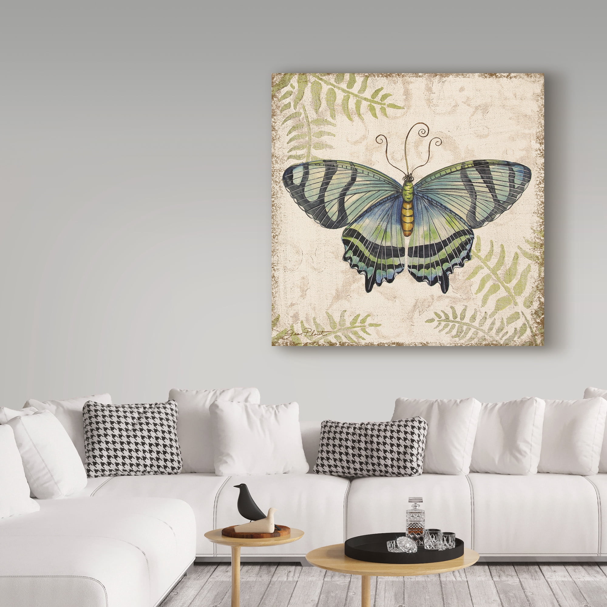 Trademark Fine Art 'Butterfly Daydreams 4' Canvas Art by Jean Plout
