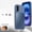 Blue, variant on Case for iPhone 17, Compatible with MagSafe, Metal Shockproof Magnetic Protective Cover with Speaker Dust Cover, Snap Buckle Switch and PC Fine Hole Protective Ring, Blue