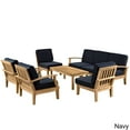 thumbnail image 3 of Modway Pier 8-piece Outdoor Patio Teak Sofa Set, 3 of 5