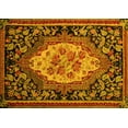 thumbnail image 1 of Ahgly Company Machine Washable Indoor Rectangle Medallion Yellow French Area Rugs, 5' x 8', 1 of 4
