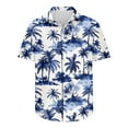 thumbnail image 5 of Mens Shirts On Sale Clearance JXMVOJ Men's Spring Summer Floral Print Short Sleeve Polo Shirt, Casual Button-Down Shirt, Stylish Tropical Shirt for Beach, Vacation & Everyday Wear, 5 of 5