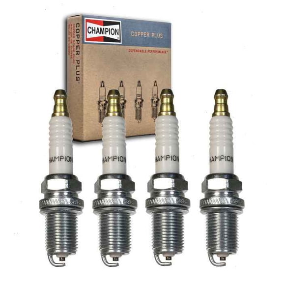 4 pc Champion 946 Copper Plus Spark Plugs for 691043 692720 QC12YC Ignition Wire Secondary