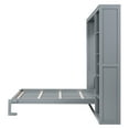 thumbnail image 4 of Queen Size Murphy Bed Wall Bed with Shelves,Gray, 4 of 9