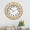 Gold, variant on FUIN 24 inch Wall Clock Vintage Black Gold Iron Metal Frame Silent Battery Operated for Living Room Kitchen Office