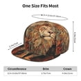 thumbnail image 4 of Hirioo Majestic Cosmic Lion for Baseball Cap Men Cap Flat Brim for Men Women Teens Adjustable Baseball Cap, 4 of 7