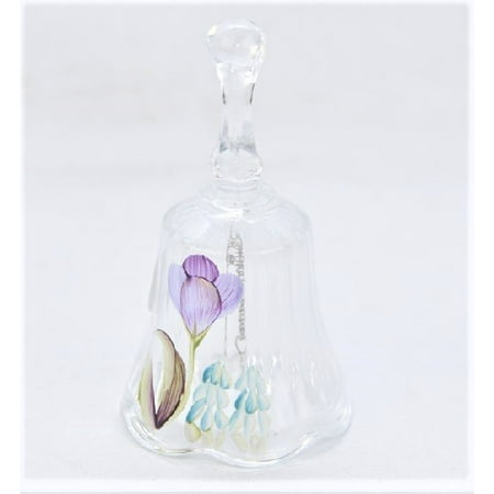 Fenton  Glass Bell Handpainted w/Tulips