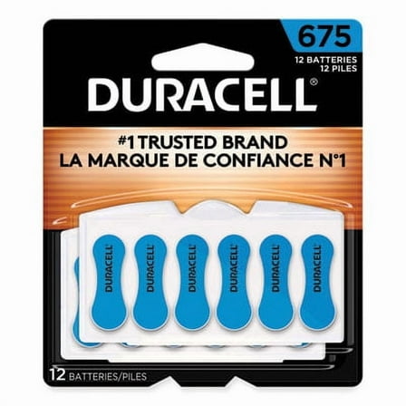 Duracell® Hearing Aid Battery, #675, 12/pack DA675B12
