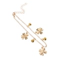 thumbnail image 3 of Chaîne de Cheville Délicate en Alliage avec Clochettes Trèfle à Quatre Feuilles Bijoux de Plage d'Été Réglables Décoration pour Femmes et Filles, 3 of 8