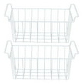 thumbnail image 2 of Cesta De Congelador Aguar Alambre De Acero PE Space Space Guardar Organizador Multifuncional Bin Refrigerador Almacenamiento De Alimentos, 2 of 7