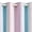 Purple Blue Pink, variant on 100% Blackout Curtains with Sheer Overlay Mix and Match Double Layer Drapes 84 Inch Long 2 Panels for Bedroom Living Room Teal White Ombre Grommet Window Treatment with Tiebacks