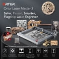 thumbnail image 3 of Ortur Laser Master 3 Grabador láser 10W Módulo láser de grabado Velocidad rápida 400x400mm Área MABOTO Máquina de grabado, 3 of 7