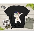 thumbnail image 2 of Cool Dabbing Dancing Polar Bear Wear Sunglasses Hat Necklace T-Shirt, 2 of 8