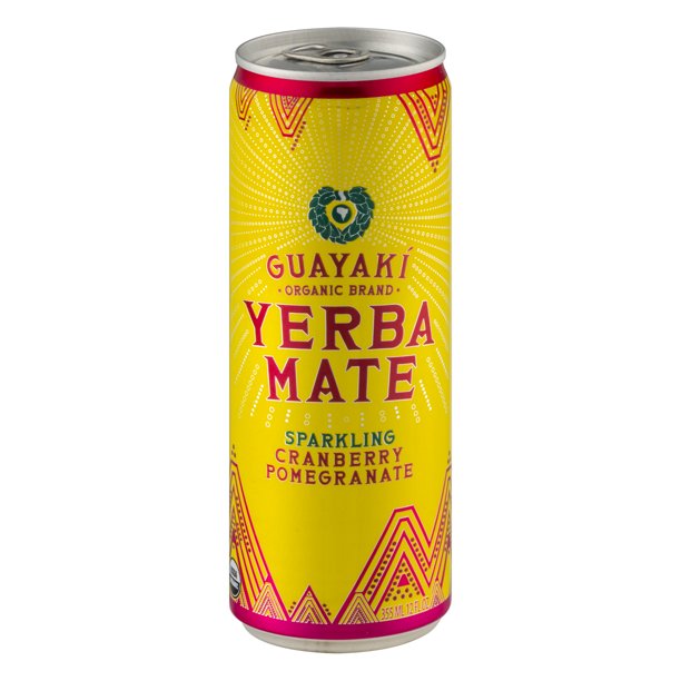 Guayaki Yerba Mate Sparkling Cranberry Pomegranate, 12 Fl. Oz