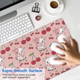 thumbnail image 4 of Long Mouse Pads for Desk,Pink Cow Cherry Pattern Desk Mats on Top Of Desks, Desk Mouse Pad Extra Large with 3mm Non-Slip Base and Stitched Edge for Gaming,Office,Work,Home 31.5"x11.8", 4 of 6