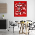 thumbnail image 4 of Stupell Industries Contemporary Funny Eat Spaghetti Phrase Canvas Art, 36 x 48, by Ahmed Sameh Hussein, 4 of 8