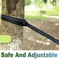thumbnail image 3 of Hamac de Camping Double Portable avec 2 Sangles d'Arbre, Idéal pour la Randonnée, Extérieur, Plage, Camping (Vert Foncé), 3 of 7