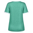 thumbnail image 4 of Vedolay Trendy Tops For Women Womens Tops Short Sleeve Summer T-Shirts Curved Hem Casual Fashion Shirts,Green L, 4 of 5