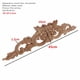 thumbnail image 2 of Calcomanía de madera Tallada Suministros Colgantes Suministros Corner Appliques Decoración de Hogar Accesorios Miniaturas Europa Redondo WoodCaring, 2 of 6