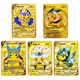 thumbnail image 1 of 5Pcs Card Metal Pokémon Letters Charizard Vmax Rayquaza Vstar Pikachu Anime Game Gold Iron Playing Cards Kids Toys Gifts, 1 of 5