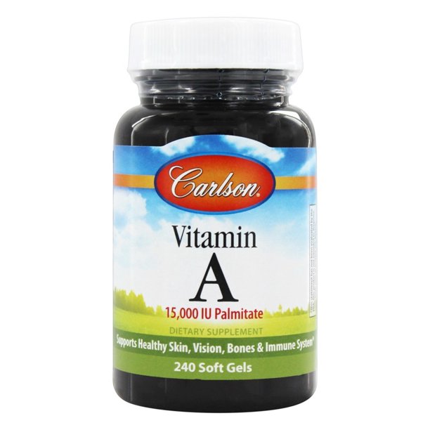 Carlson Labs Vitamin A Palmitate 15000 IU 240 Softgels Walmart