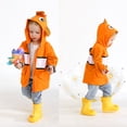 thumbnail image 3 of Younger Tree Baby Boy Girl Raincoat Kid Cute Cartoon Hoodie Zipper Rain Jacket Outfits for 3-4T, 3 of 8
