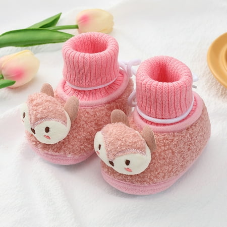 

NEGJ Baby Girls Boys Soft Booties Snow Boots Toddler Warming Shoes
