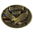 thumbnail image 4 of Hebilla de cinturón American Pride Eagle, hebilla de cinturón de vaquero occidental retro para hombres y mujeres Águila dorada Hugo Hebilla del cinturón, 4 of 6