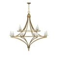 thumbnail image 2 of Director 12-Light Chandelier in Warm Brass, 2 of 6