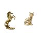 thumbnail image 1 of Elegante Escultura De Caballo Y Gato Hecha A Mano, Figura De Animal De 30 Cm De Alto, Decoración De Mesa, Adorno Artesanal Para Hoteles, Estanterías, Chimeneas, Ligero., 1 of 8