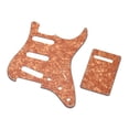 thumbnail image 4 of ST Guitar 3-Ply PVC Pickguard Set with 8-Hole Design, Aluminum Foil Shield & Installation Screws - Classic Style Backplate Included, Brown Pearl Finish, Anti-Scratch Protection for Clearer Brighter, 4 of 7