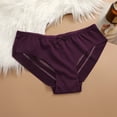 thumbnail image 2 of Diufon Womens Underpant Solid Color Half Coverage Soft Brief Elastic Bow Waist Panties, 2 of 3