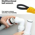 thumbnail image 3 of Wmool Adjustable Oil Filter Belt Wrench - Anti-Slip Strap Removal Tool for Car, Tractor, Fuel Filters, PVC Pipes & Jar Openers, 6 Inch, 3 of 8