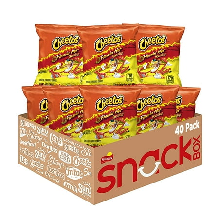 ( use by: May 20/2025)Cheetos Crunchy Flamin Hot Cheese Flavored Snacks 1 oz 40 Count