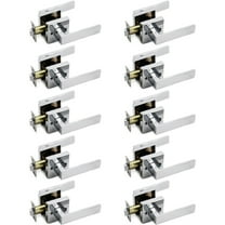 Crown Door Lever Chrome Passage Door Handle 10 Pack by Villar Home Designs