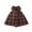 Red, variant on Girls' Padded Hooded Wool Coat Winter Thickened Plaid Girls' Cloak Jacket Shawl 1-10Y