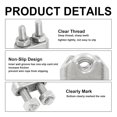 thumbnail image 4 of Qucyy 18Pcs M6 (1/4") Wire Rope Accessory Set, M6 Stainless Steel Wire Rope Cable Clip Clamp Stainless Steel Thimble Aluminum Crimping Loop Sleeve for 1/4 Inch Wire Rope Cable, 4 of 5
