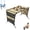 Style-Bbrown, variant on 2-in-1 Foldable Pet Grooming Bed Bathing Stand for Small to Medium Pets | Dogs and Cats Bath Hammock with Eight Hole Design and Sling Reduce Escape