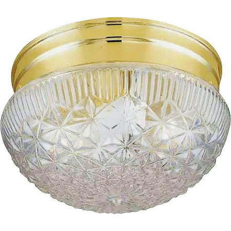 

Boston Harbor Dimmable Round Ceiling Light Fixture (2) 60/13 W Medium A19/Cfl Lamp Polished Brass