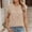 Beige, variant on Women Dressy Casual Blouse Ruffle Sleeve V Neck Textured Shirts Summer Business Work Tops by by Tops Floral Shirt Maternity Blouses Long Sleeve Sports Shirt Women Cute Summer Top Girl Tan Lace Tops