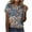 Blue, variant on Sexlip Womens Swimsuit Set Vintage Floral Print Cover Up Design Crew Neck Short Sleeve Relaxed Silhouette Breathable Fabric for Pool Parties Gray L