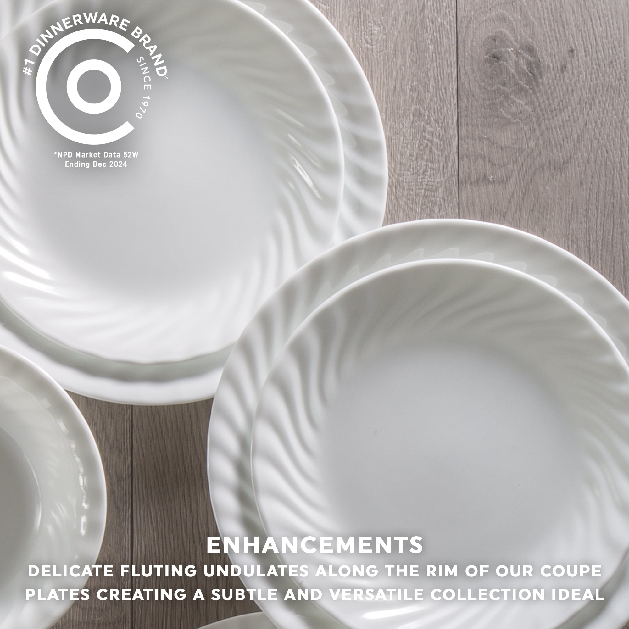 Corelle Enhancements 8.5" Glass Salad Plate
