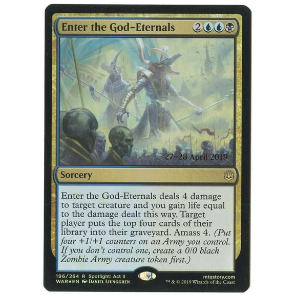 MtG War of the Spark Enter the God-Eternals (Prerelease Foil) #196