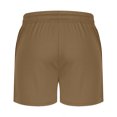thumbnail image 4 of MELDVDIB Mens Gym Shorts Lightweight Quick Dry Side Split Workout Athletic Running Shorts with Pockets Khaki M, 4 of 5