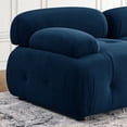 thumbnail image 4 of Modular Sectional Sofa, Button Tufted Designed and DIY Combination,L Shaped Couch with Reversible Ottoman, Navy Velvet, 4 of 5